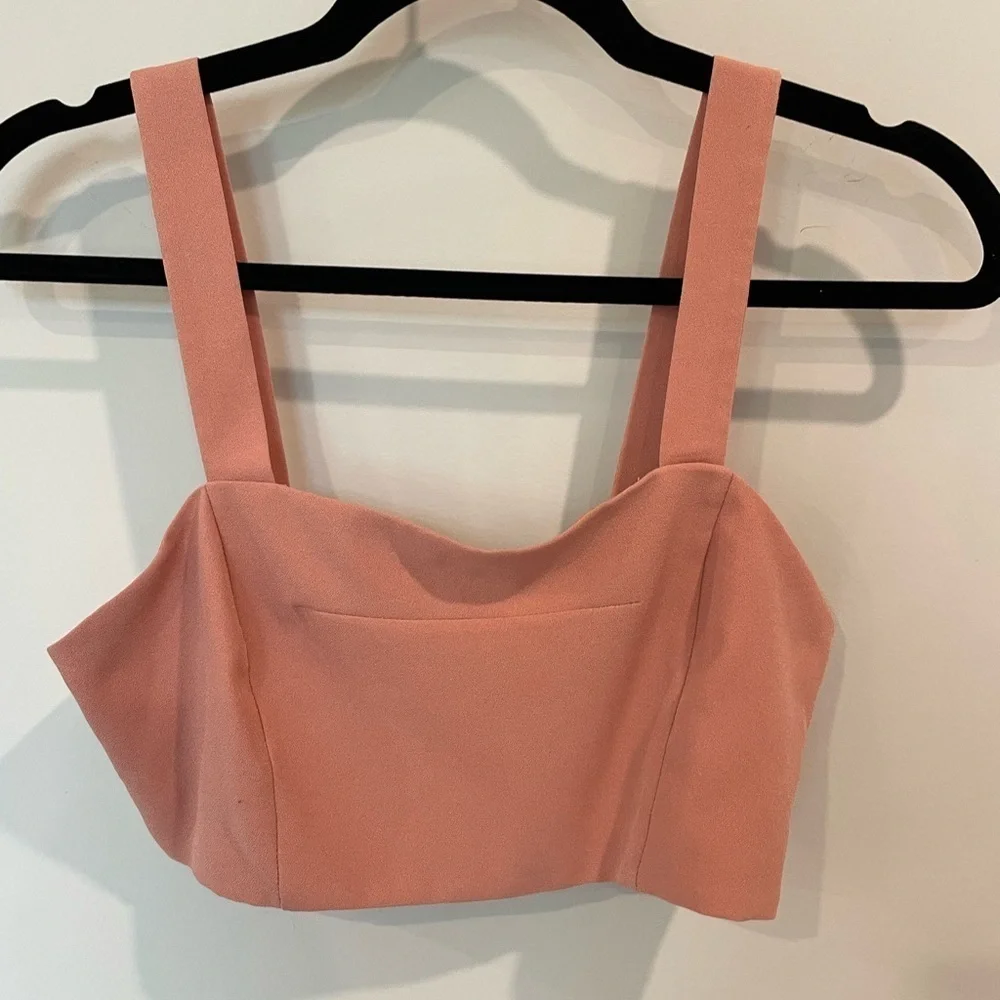 Forever 21 Peach Pink Crop Top - Picture 2 of 4